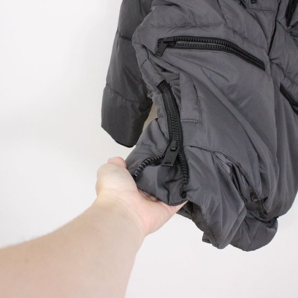 DKNY Mens Ultra Loft Full Length Quilted Parka with Sherpa Lined Hood - Picture 5 of 7